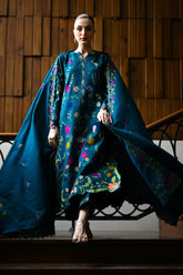 ZAIB-UNSTITCHED 3PC DHANAK EMBROIDERED SUIT-PK-4370