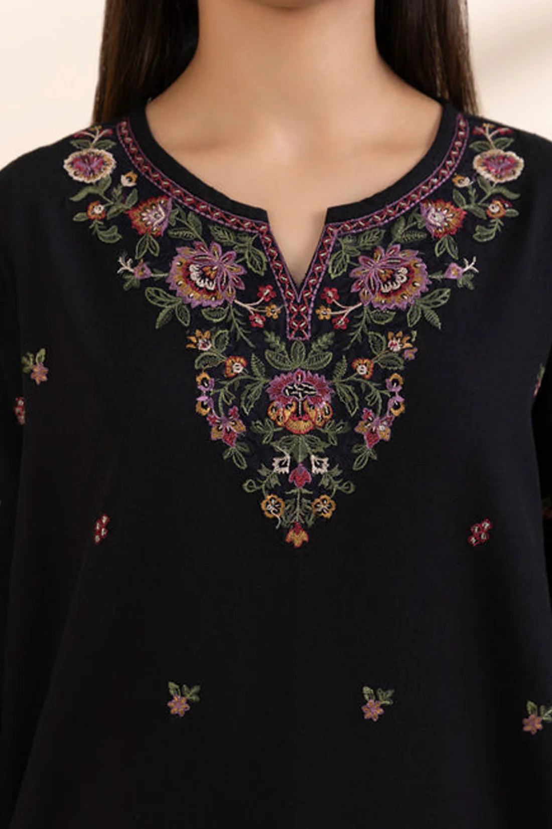 SAPPHIRE-UNSTITCHED 3PC DHANAK EMBROIDERED SUIT-PK-5801