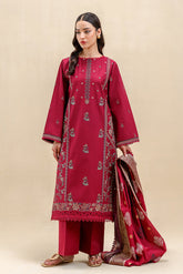 SAPPHIRE-UNSTITCHED 3PC LAWN EMBROIDERED SUIT-PK-4627