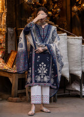 BATIK-UNSTITCHED 3PC LAWN EMBROIDERED SUIT-PK-4603