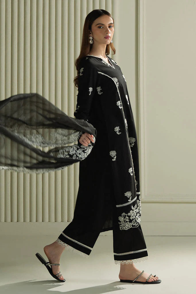 CROSS STITCH-UNSTITCHED 3PC LAWN EMBROIDERED SUIT-PK-5692
