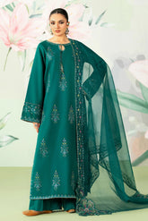 ETHNC-UNSTITCHED 3PC LAWN SEQUIN EMBROIDERED SUIT-PK-4635