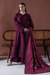 ASIM JOFA-UNSTITCHED 3PC DHANAK EMBROIDERED SUIT-PK-4219