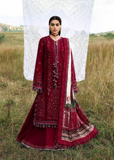 HUSSAIN REHAR-UNSTITCHED 3PC KARANDI EMBROIDERED SUIT-PK-5215