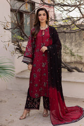 BATIK-UNSTITCHED 3PC LAWN EMBROIDERED SUIT-PK-4753