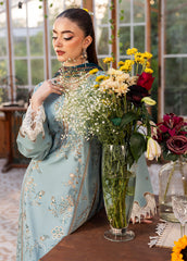 SAPPHIRE-UNSTITCHED 3PC DHANAK EMBROIDERED SUIT-PK-5839