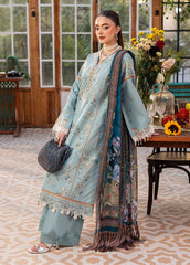 SAPPHIRE-UNSTITCHED 3PC DHANAK EMBROIDERED SUIT-PK-5839