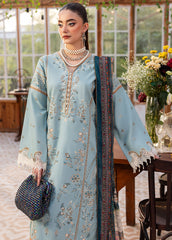 SAPPHIRE-UNSTITCHED 3PC DHANAK EMBROIDERED SUIT-PK-5839