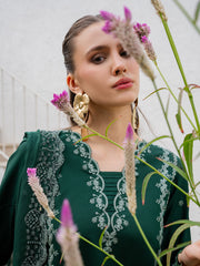 YARDS-UNSTITCHED 3PC LAWN EMBROIDERED SUIT-PK-4827