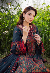 ASIM JOFA-USTITCHED 3PC DHANAK HEAVY EMBROIDERED SUIT-PK-5802
