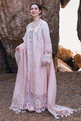 QALAMQAR-UNSTITCHED 3PC LAWN CHIKANKAARI EMBROIDERED SUIT-PK-4726