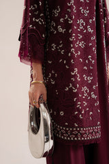 SAPPHIRE-UNSTITCHED 3PC LAWN LASER WORK EMBROIDERED SUIT-PK-4666