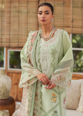 CRIMSON-UNSTITCHED 3PC LAWN CHIKAANKARI EMBROIDERED SUIT-PK-4748
