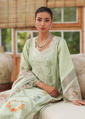 CRIMSON-UNSTITCHED 3PC LAWN CHIKAANKARI EMBROIDERED SUIT-PK-4748