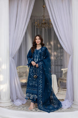 MEHMAL-DAISY-LAWN EMBROIDERED-MBN-08