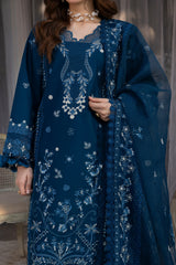 MEHMAL-DAISY-LAWN EMBROIDERED-MBN-08