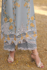 ANEELAS-UNSTITCHED 3PC LAWN EMBROIDERED SUIT-PK-4790