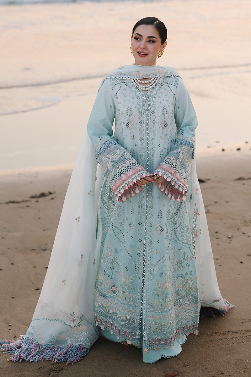 QALAMQAR-UNSTITCHED 3PC LAWN CHIKANKAARI EMBROIDERED SUIT-PK-4789