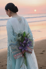 QALAMQAR-UNSTITCHED 3PC LAWN CHIKANKAARI EMBROIDERED SUIT-PK-4789