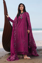 QALAMQAR-UNSTITCHED 3PC LAWN HEAVY EMBROIDERED SUIT-PK-4835