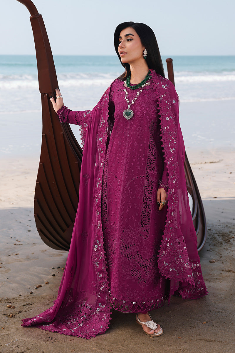 QALAMQAR-UNSTITCHED 3PC LAWN HEAVY EMBROIDERED SUIT-PK-4835