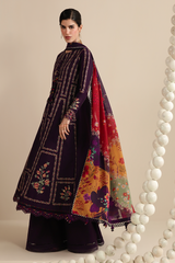 JAZMIN-UNSTITCHED 3PC LAWN EMBROIDERED SUIT-PK-4897