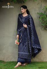ASIM JOFA-UNSTITCHED 3PC DHANAK EMBROIDERED SUIT-PK-5183