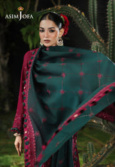 ASIM JOFA-UNSTITCHED 3PC KARANDI EMBROIDERED SUIT-PK-5235