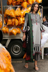 CHARIZMA-UNSTITCHED 3PC KHADDAR PRINTED SUIT-BIC-2652