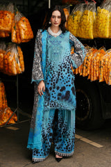 CHARIZMA-UNSTITCHED 3PC KHADDAR DIGITAL PRINTED EMB SUIT-PK-2665