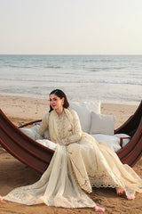QALAMQAR-UNSTITCHED 3PC LAWN CHIKANKAARI EMBROIDERED SUIT-PK-3810