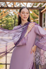 GARNET- UNSTITCHED 3PIECE LAWN EMBROIDERED SUIT-PK-4856