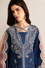 GARNET-UNSTITCHED 3PC LAWN EMBROIDERED SUIT-PK-4894