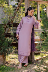 GARNET- UNSTITCHED 3PIECE LAWN EMBROIDERED SUIT-PK-4856