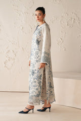 BAROQUE-UNSTITCHED 3PC DIGITAL PRINTED VISCOSE SUIT-PK-5843