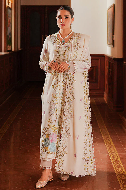 CROSS STITCH - 3PC UNSTITCHED DHANAK EMBROIDERED SUIT-PK-5744