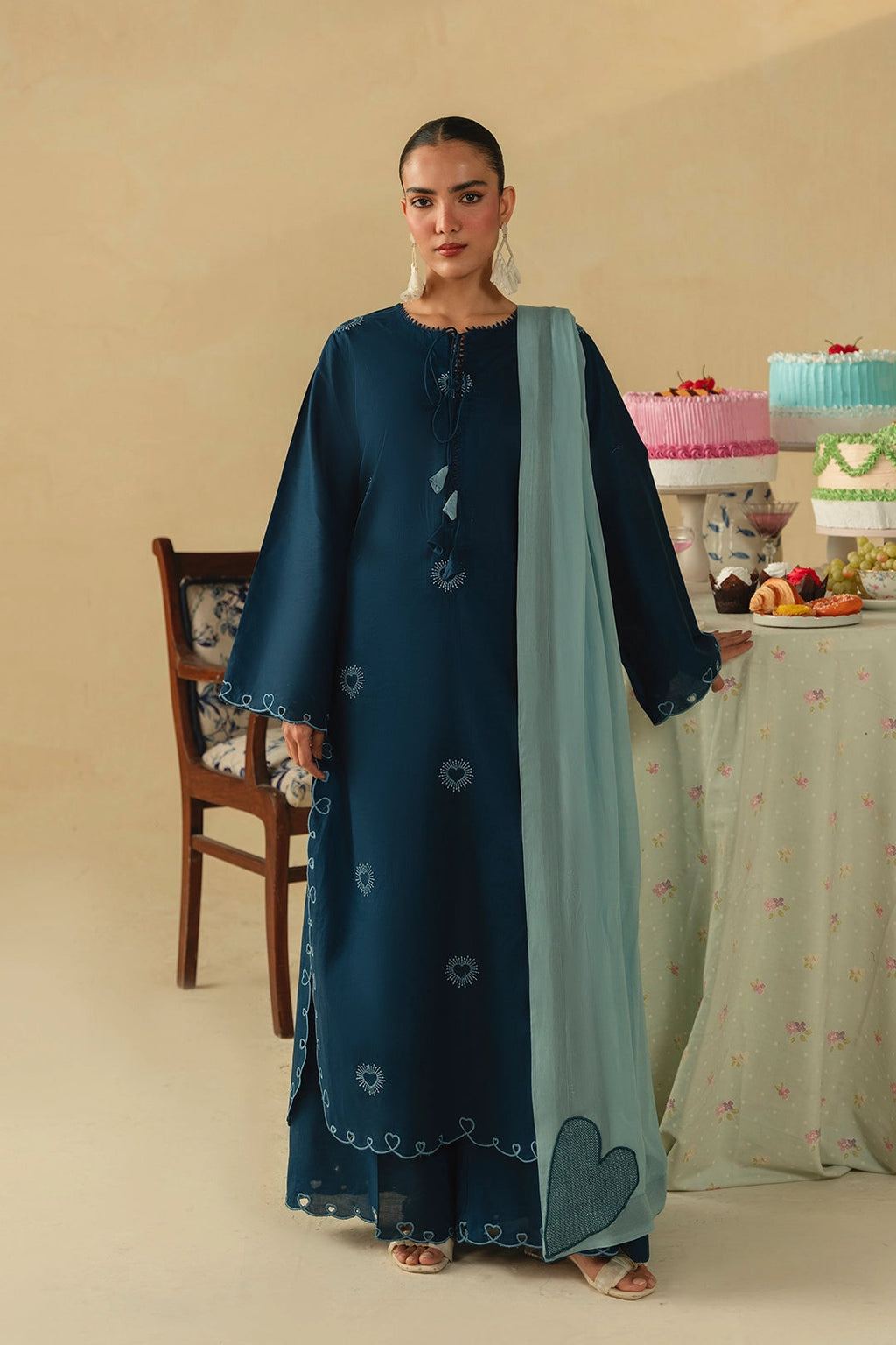 BATIK -UNSTITCHED 3PC DHANAK EMBROIDERED SUIT-PK-5173