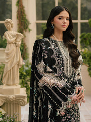BIN ILYAS-UNSTITCHED 3PC LAWN HEAVY EMBROIDERED SUIT-PK-4725