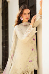 IZNIK-UNSTITCHED 3PC LAWN EMB PRINTED SUIT-PK-044