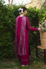 MANNAT-UNSTITCHED 3PC DHANAK EMBROIDERED SUIT-PK-5219