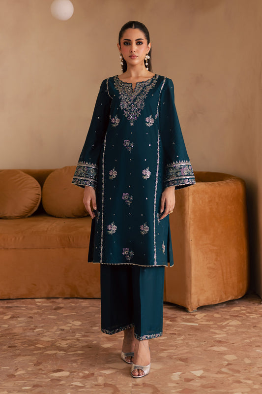 BATIK-UNSTITCHED 2PC DHANAK SEQUIN EMBROIDERED SUIT-PK-109