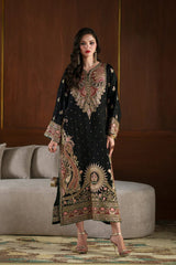 ETHNC-UNSTITCHED 2PC SILK SEQUINS EMBROIDERED SUIT-PK-15129