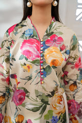 BAROQUE-UNSTITCHED 3PC KARANDI PRINTED SUIT-PK-2578