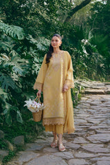 GARNET-UNSTITCHED 3PC LAWN EMBROIDERED SUIT-PK-4831