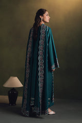 ZIVA-UNSTITCHED 3PC DHANAK EMBROIDERED SUITPK-5257