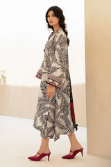 BAROUQE-UNSTITCHED 3PC KARANDI PRINTED SUIT-PK-2577