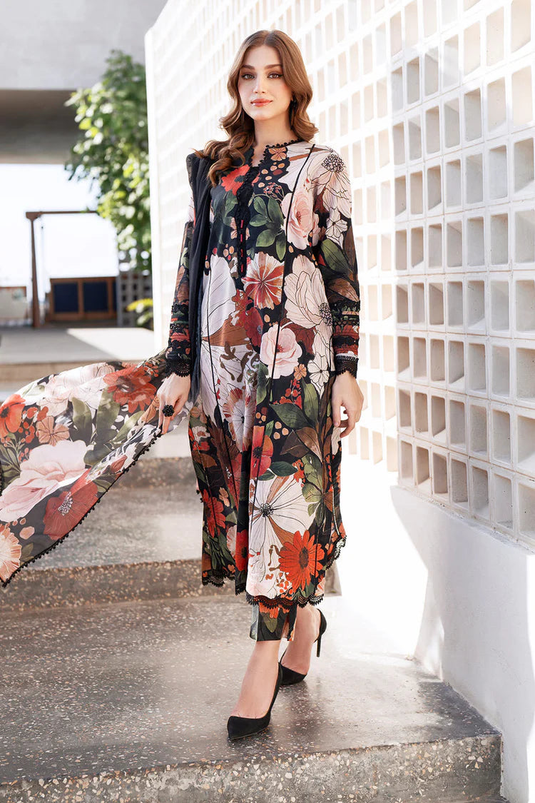 BAROQUE-UNSTITCHED 3PC KHADDAR DIGITAL PRINTED SUIT-PK-2623