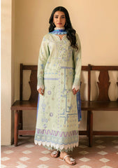 QALAMQAR-UNSTITCHED 3PC LAWN EMBROIDERED SUIT-PK-4716