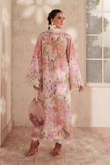 BAROQUE-UNSTITCHED 3PC LAWN DIGITAL PRINTED EMB SUIT-PK-054