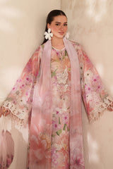 BAROQUE-UNSTITCHED 3PC LAWN DIGITAL PRINTED EMB SUIT-PK-054